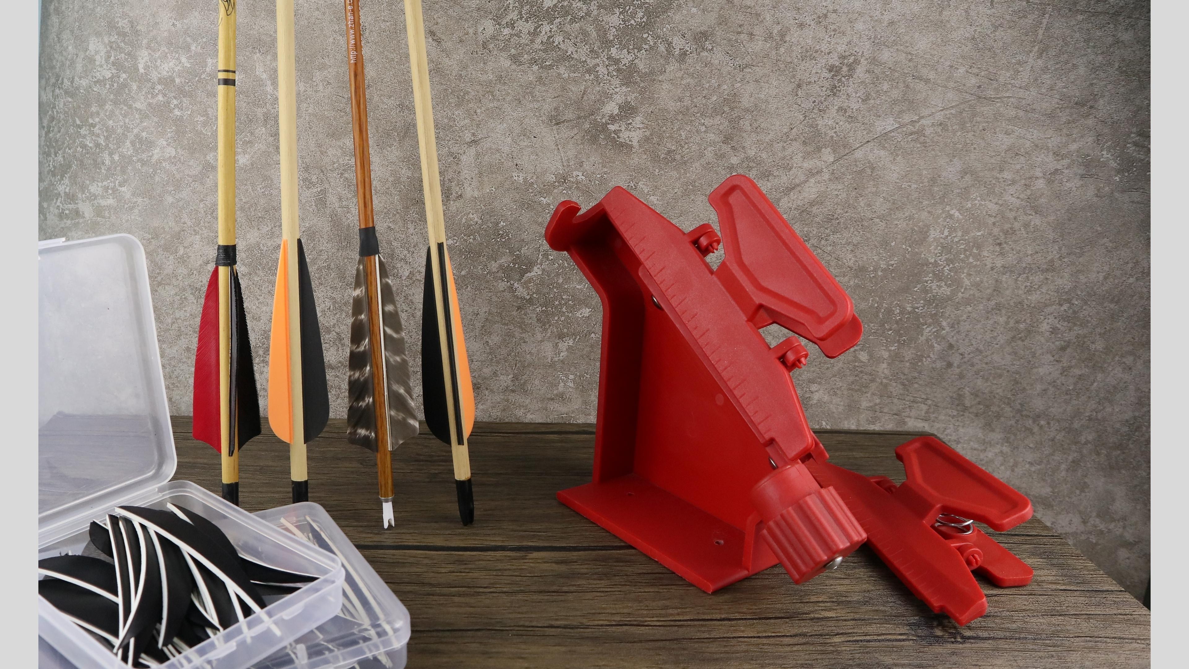 Fletching Jig with Straight Helix Clamps Adjustable Fletch